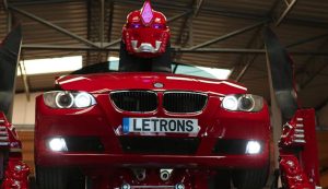 It takes 30 seconds for this BMW to morph into a real-life Transformer